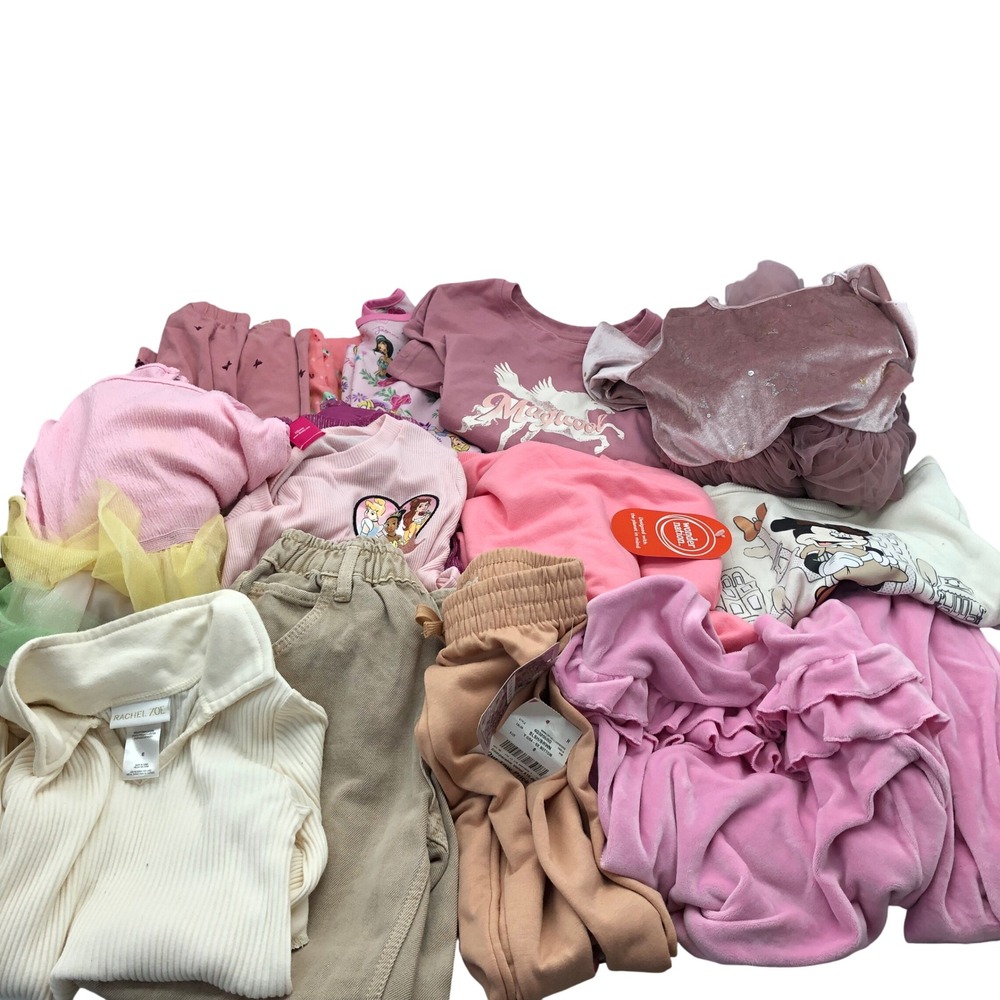 Girls Size 6 Fall Winter Clothing BUNDLE Pajamas Long Sleeve Dress Tops Sweats